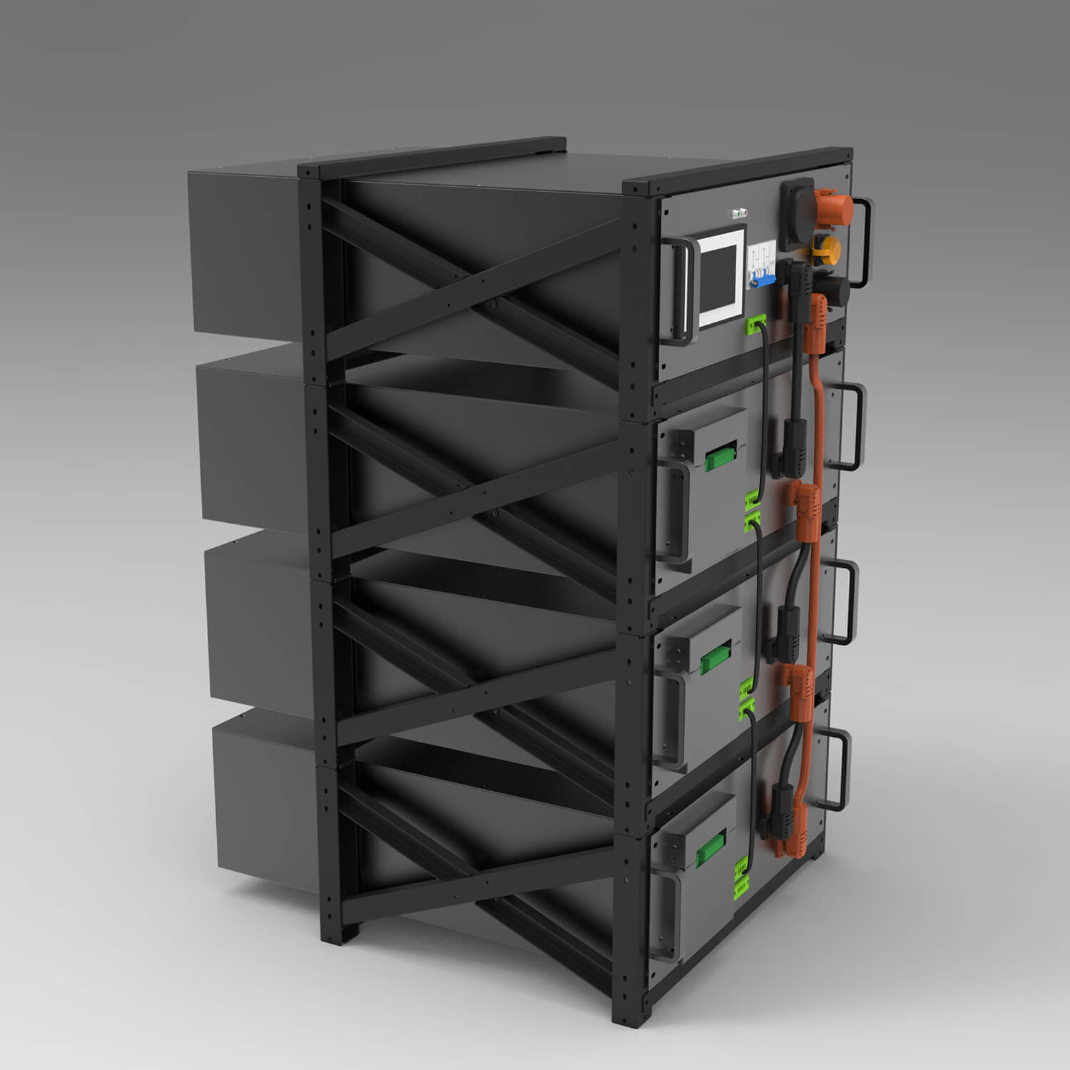 Stacked home battery for off-grid living