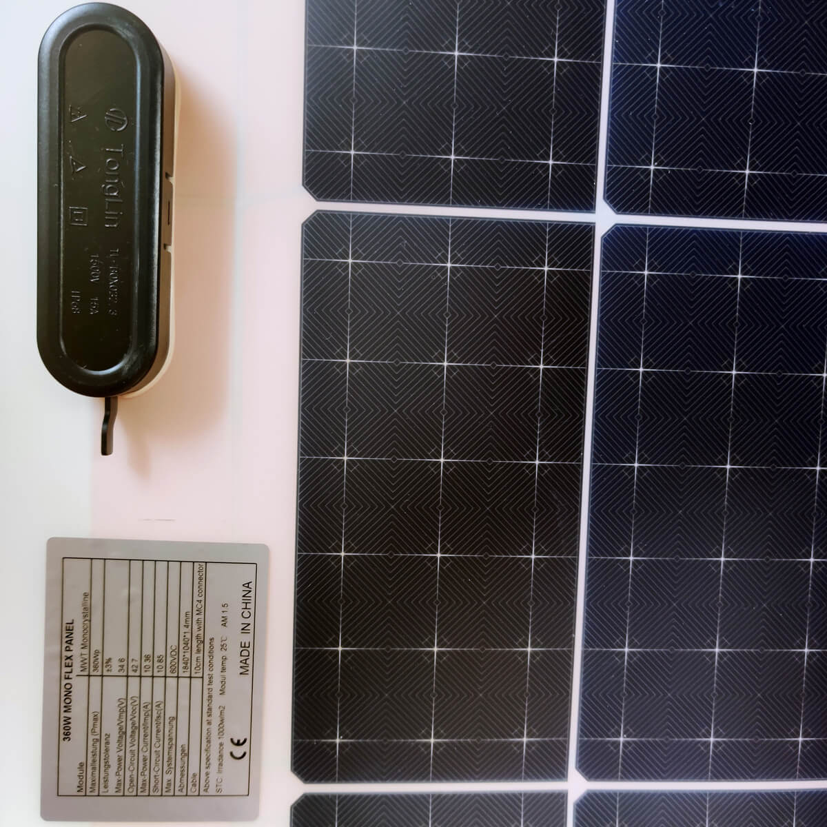 365-385W monocrystalline silicon flexible solar panels