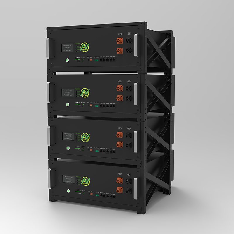 Low-voltage rack-mounted battery