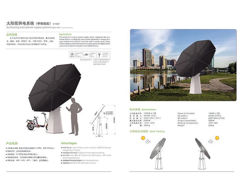 AJ POWER Solar Umbrella