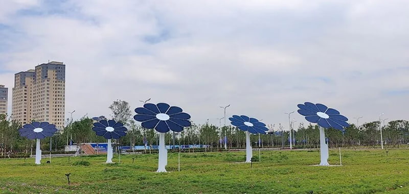 AJPOWER's Solar Umbrellas Blossom at Shandong Langfang International Convention and Exhibition Center